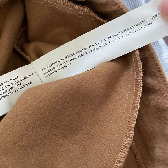 NWT Chriselle Lim Camel Sailor Wode Leg Trousers Pants $90 6 - Picture 7 of 8